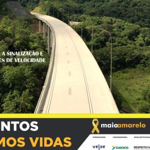 Concessionária Tamoios participa do Maio Amarelo 2022